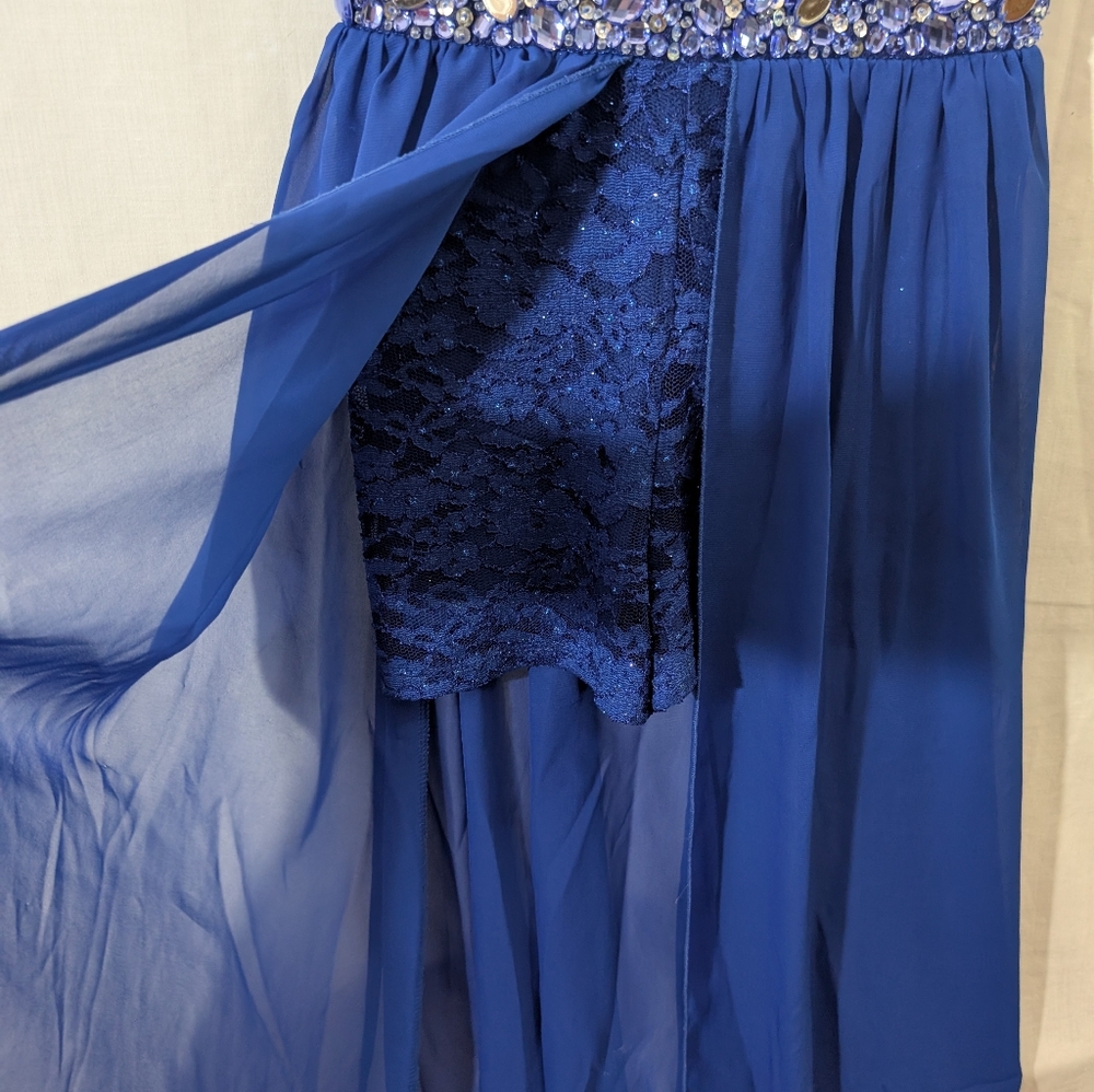 Speechless Girls Royal Blue Cocktail Party Dress, Size 12 - Picture 3 of 14